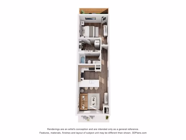 Unit 1105RAS 9802RUT floor plan